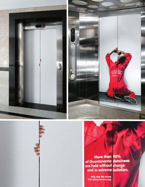 Очередное подтверждение. Лифт — отличный носитель партизанской рекламы.