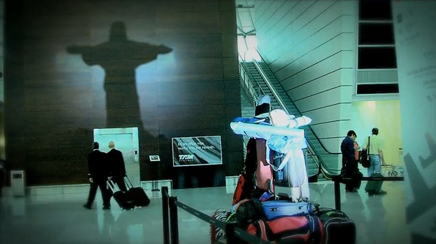 Образ Иисуса в аэропорту Монтевидео